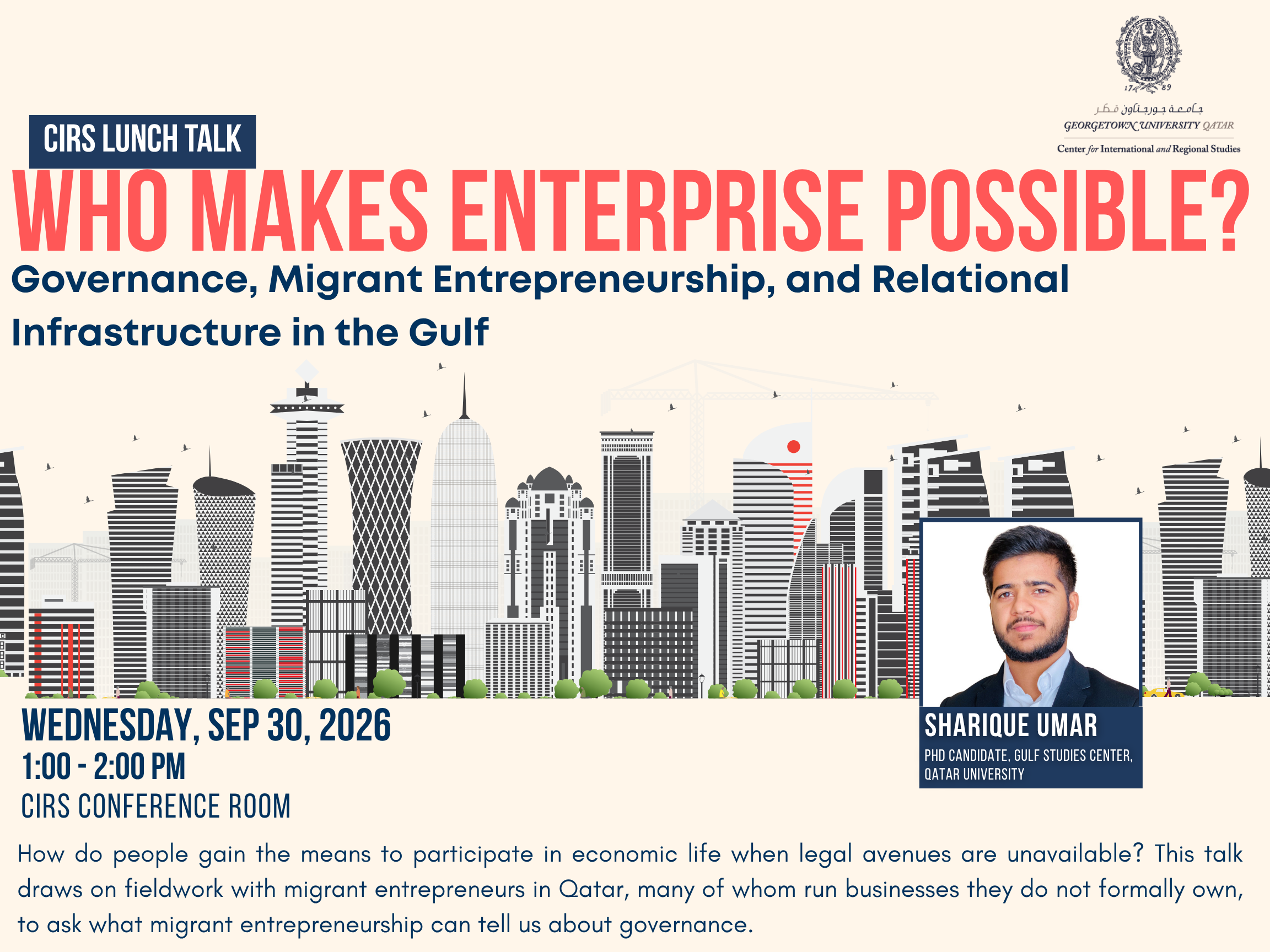 CIRS Lunch Talk: Who Makes Enterprise Possible?